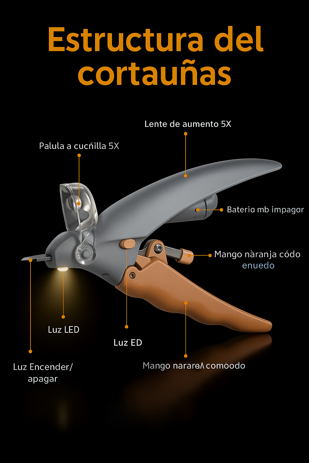 Corta Uñas Con Luz Flec®  Mascota