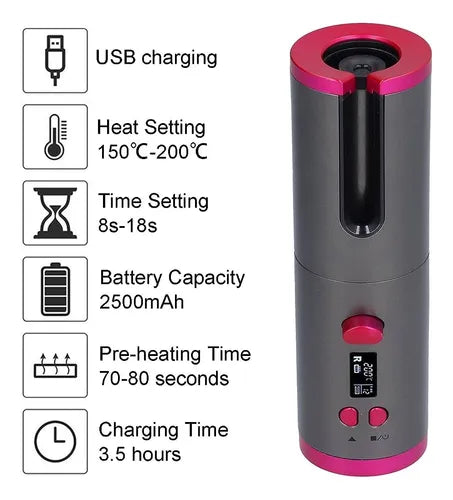 Rizadora Automatico Recargable Portatil Riben®